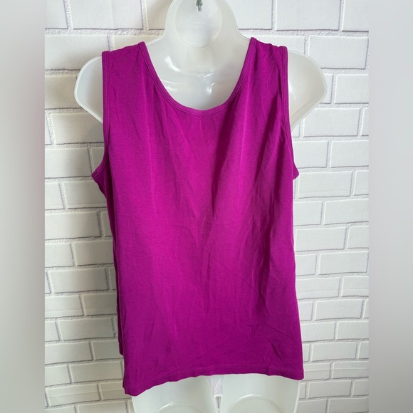 Lands' End Women's magenta petite Tank Top -Size L - Picture 6 of 12